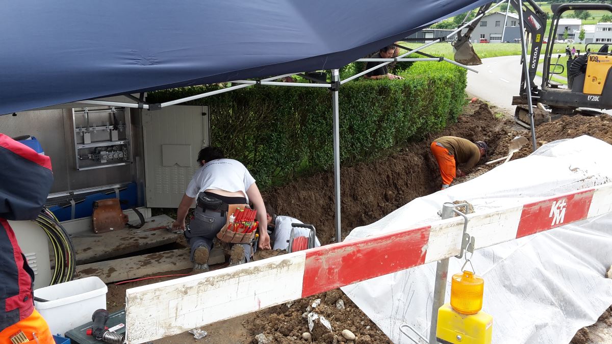 Netzbau - Referenz von Elektro Beyeler GmbH, Aristau Althäusern im Freiamt Kanton Aargau